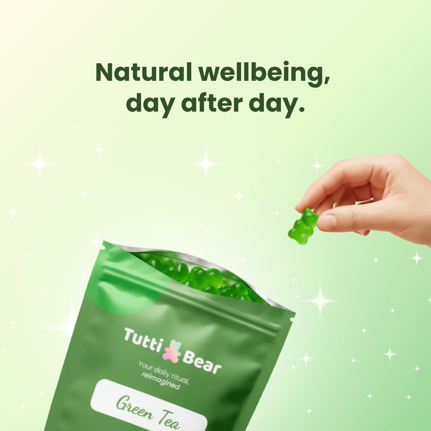 Gomas energéticas de chá verde