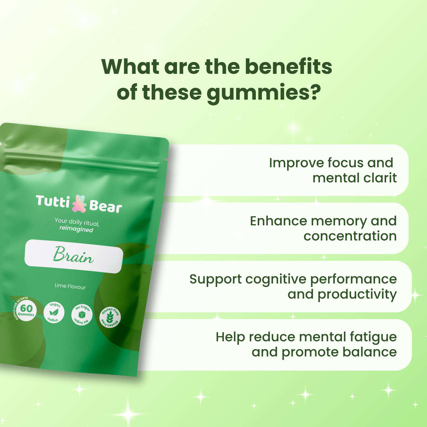 Gomas para o cérebro