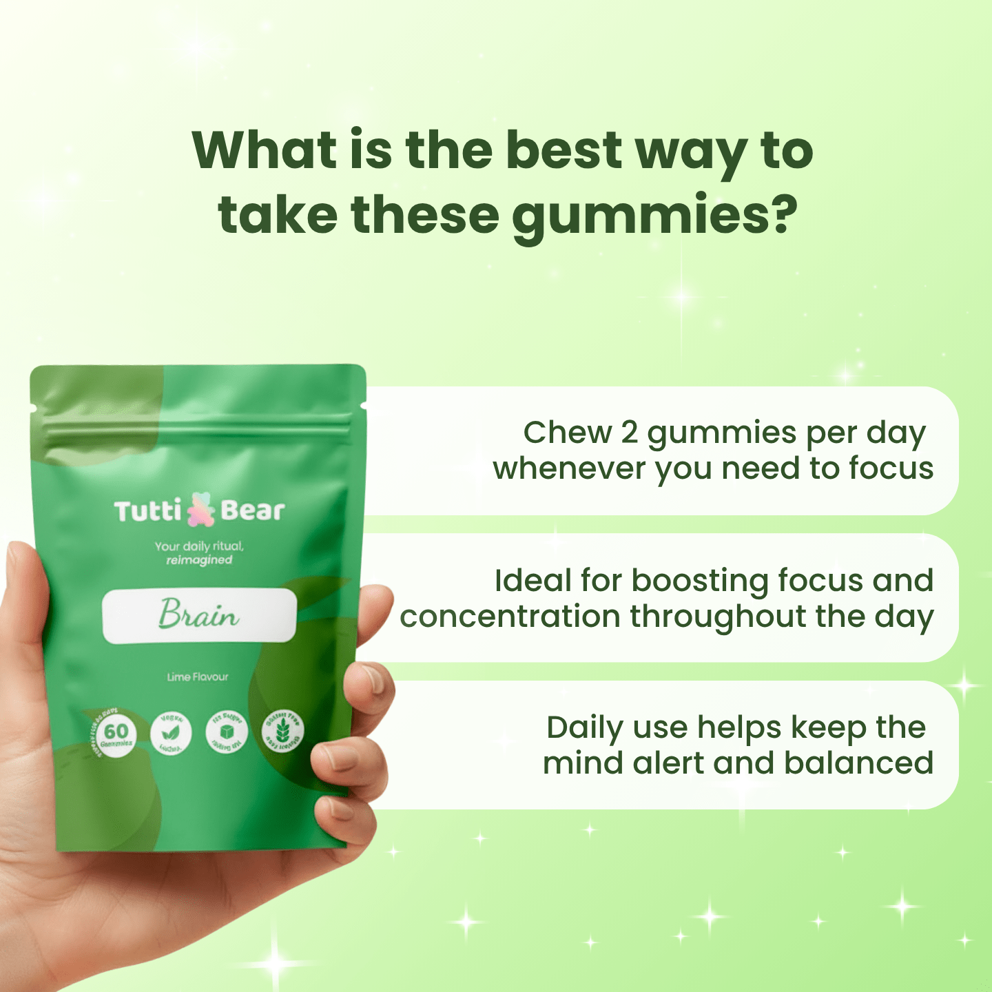 Gomas para o cérebro